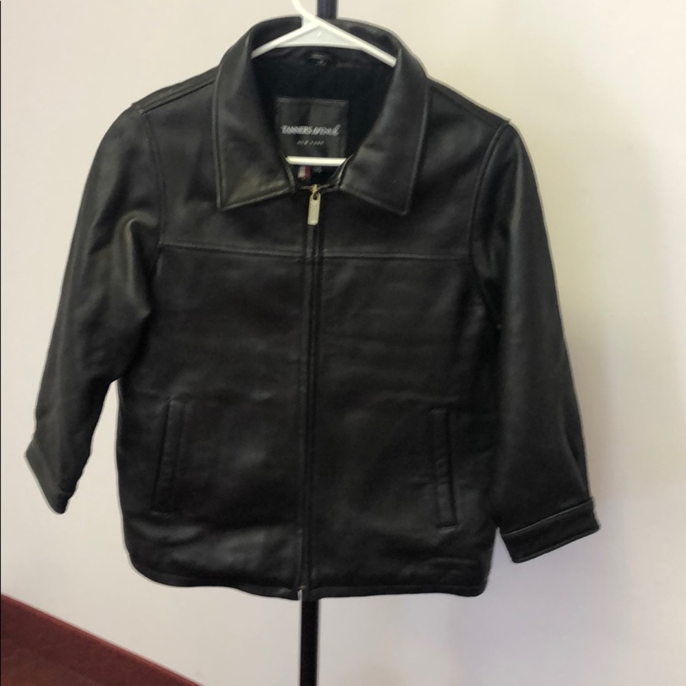 Boys Genuine Leather Coat